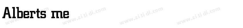 Alberts medium字体转换 Alberts medium字体转换